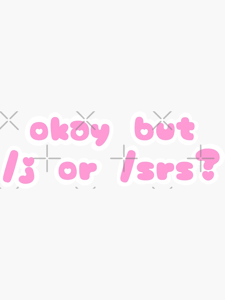 "autism tone indicator pink" Sticker by vanillagutz Redbubble