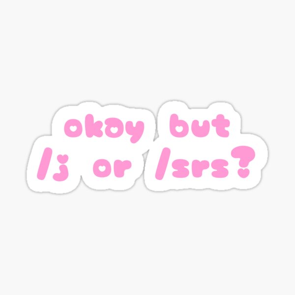 "autism tone indicator pink" Sticker by vanillagutz Redbubble