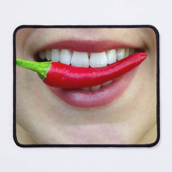 Item preview, Girl with red Chilli pepper in lips designed and sold by Momo-Stores.