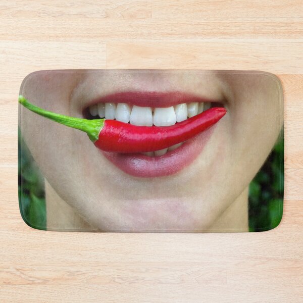 Item preview, Girl with red Chilli pepper in lips designed and sold by Momo-Stores.