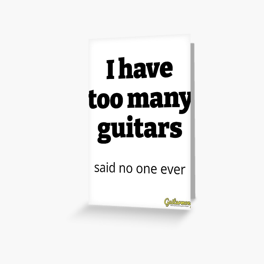 Item preview, Greeting Card designed and sold by Guitarmony.