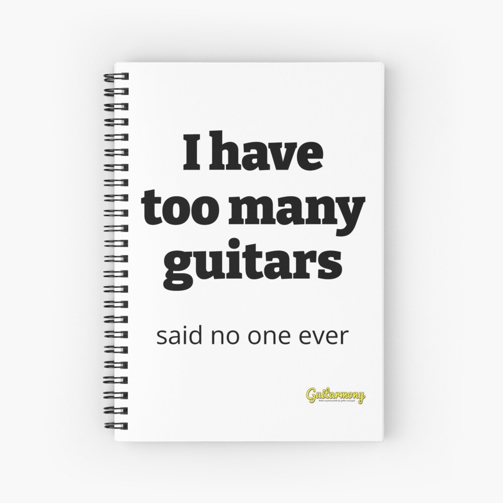 Item preview, Spiral Notebook designed and sold by Guitarmony.