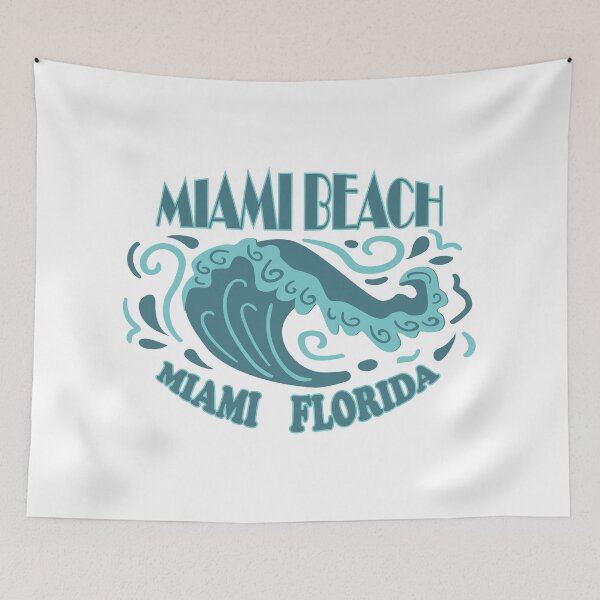 Item preview, Miami Beach Florida summer pastel waves designed and sold by Ideallity.