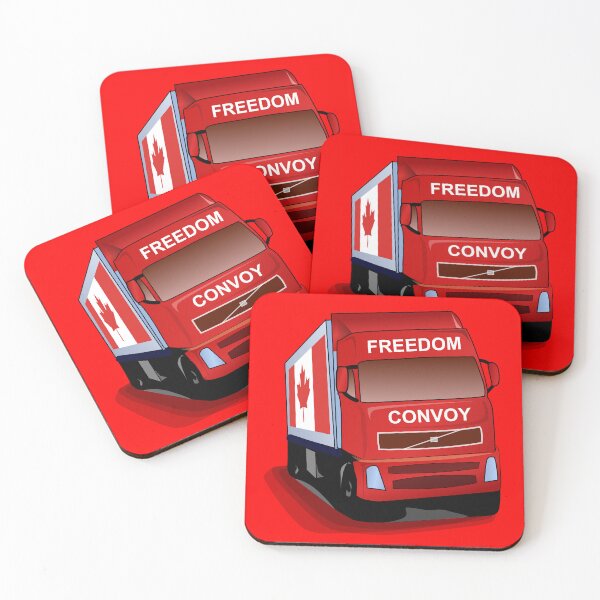 Item preview, Freedom Convoy Canada 4 Red Background Square designed and sold by LeonardoDigenio.