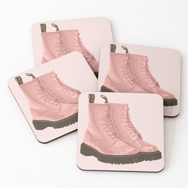 Item preview, Botas rosas con cordones de Dr Marten designed and sold by ivyandstone.