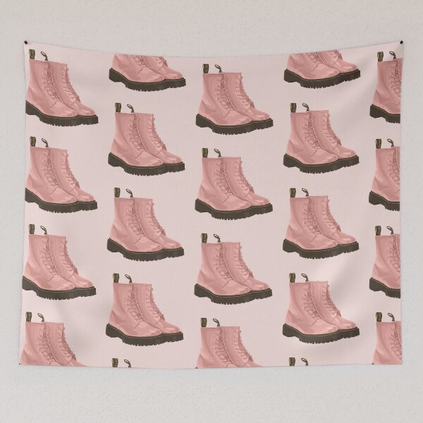 Item preview, Pink Dr Marten Lace Up Boots designed and sold by ivyandstone.