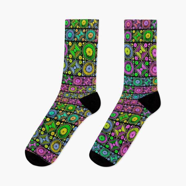 Item preview, Geometric Midnight Garden Tiled designed and sold by PanicDay.