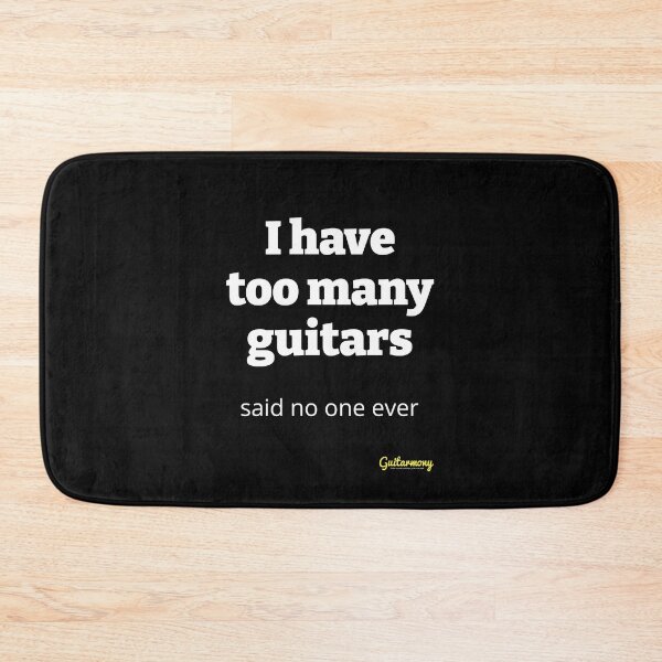 Item preview, Too many guitars - White Text - Guitarmony designed and sold by Guitarmony.