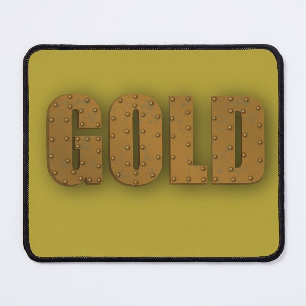 Item preview, The word Gold is made of metal with rivets. Without background designed and sold by Svetaslavna.