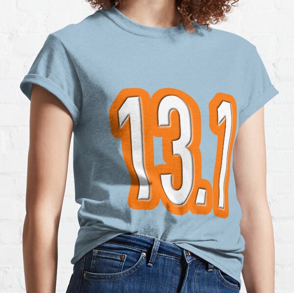 iRun 13.1 Orange Outline-Leistung Classic T-Shirt