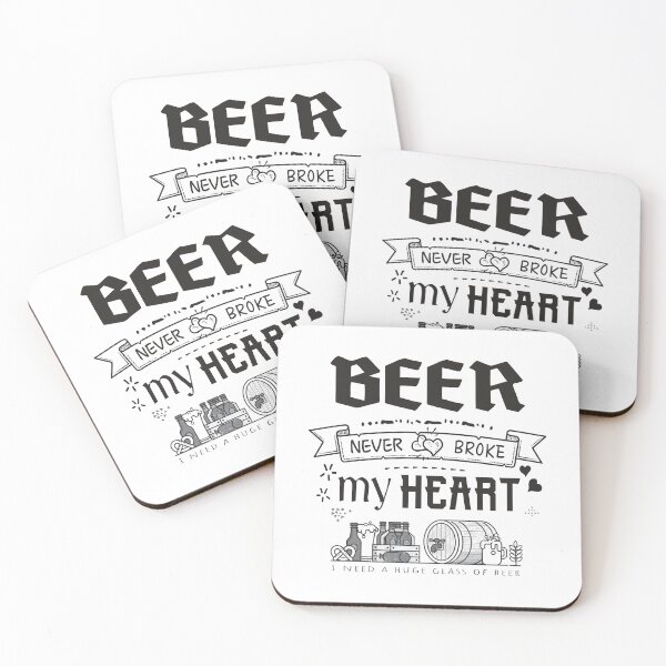 Item preview, Beer never broke my heart - funny quotes designed and sold by VichallanStudio.