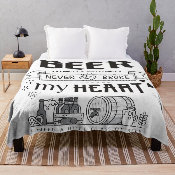Item preview, Beer never broke my heart - funny quotes designed and sold by VichallanStudio.