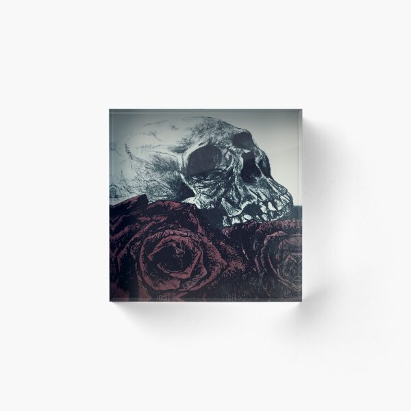 Item preview, SKULL ON ROSES designed and sold by JESS-HILL.
