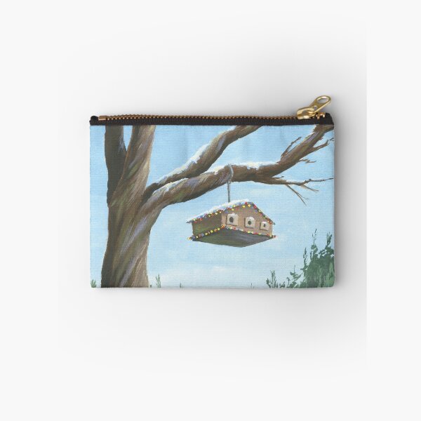 Item preview, Festive bird house designed and sold by LenaArtJourney.