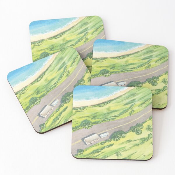 Item preview, RV Trailer on the road designed and sold by LenaArtJourney.