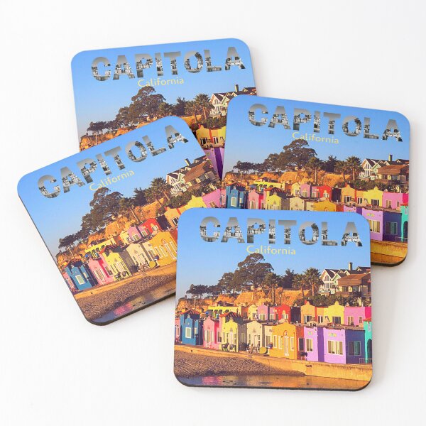 Item preview, Capitola Beach California – Colorful Coastal Scene designed and sold by DonneeCreations.