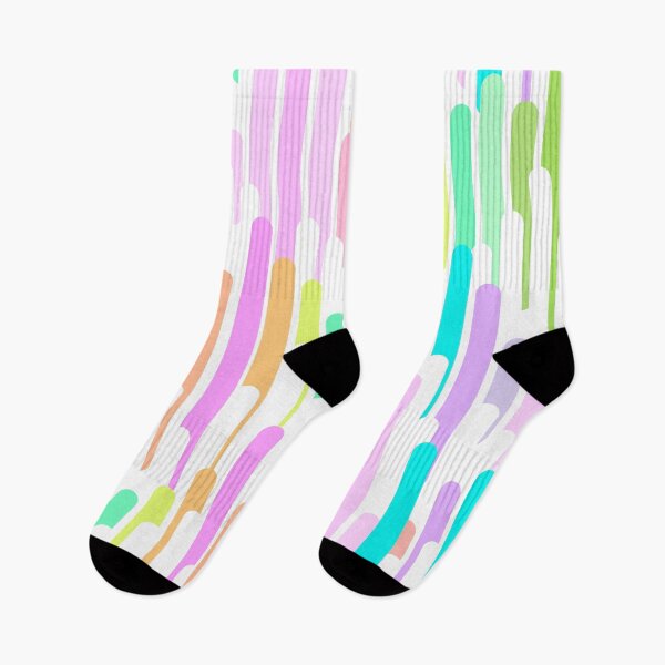 Aperçu de l'œuvre 90s Equalizer Rainbow Pattern - rythme graphique abstrait créée et vendue par Dominiquevari.