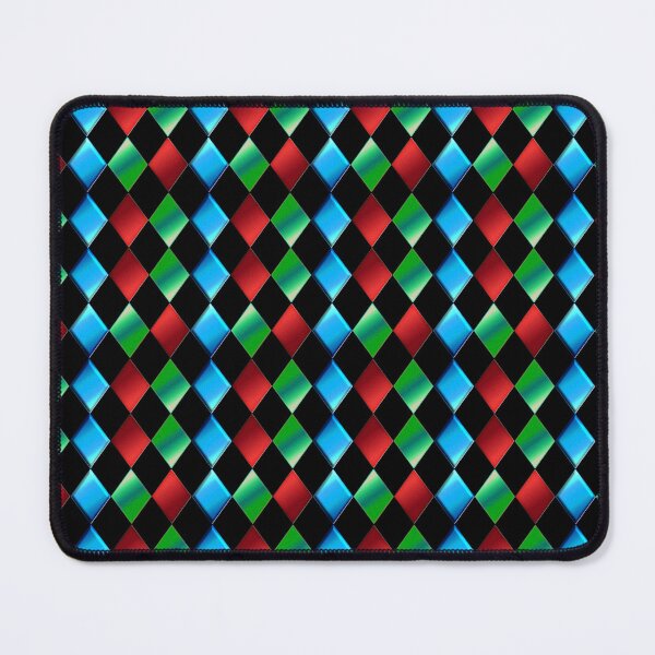 Artikelvorschau, Harlekin-Muster-rote grüne blaue Diamant-Formen entworfen und verkauft von CharJens.