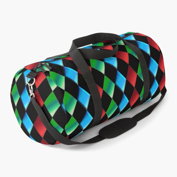 Item preview, Harlequin Pattern Red Green Blue Diamond Shapes designed and sold by CharJens.