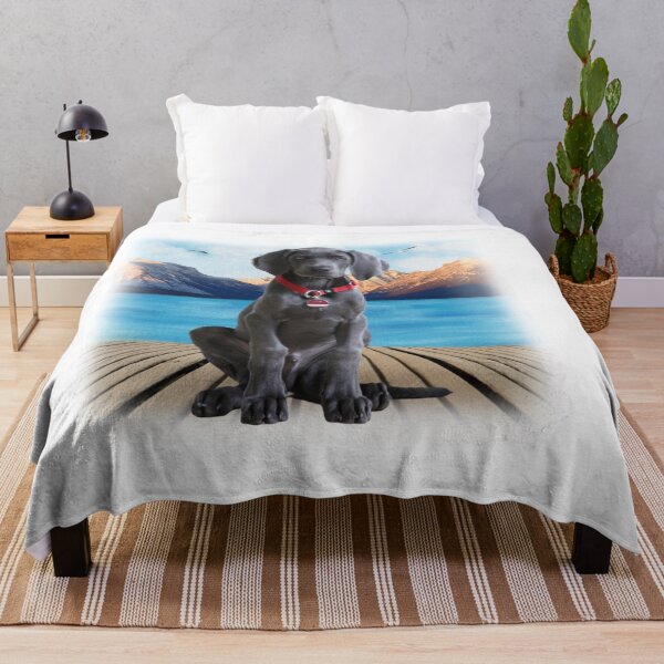 Item preview, Dog at Lake designed and sold by HappyLifeCreate.