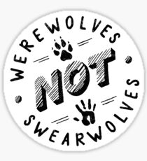 Pegatina Hombres lobo no Swearwolves
