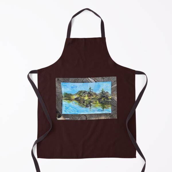 Item preview, Big Bear Lake Watercolor Painting of Big Bear Reflection designed and sold by signaturelaurel.