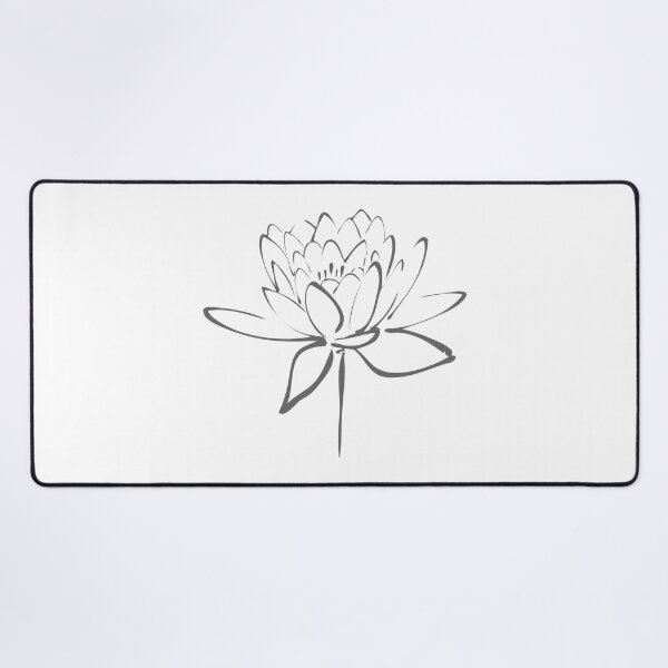 Item preview, Lotus Flower Calligraphy (Smoke Grey) designed and sold by Makanahele.