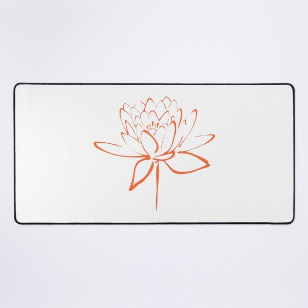 Item preview, Lotus Flower Calligraphy (Orange) designed and sold by Makanahele.