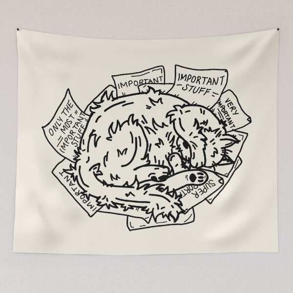 Item preview, Life with a Cat, line drawing designed and sold by prettymuchart.