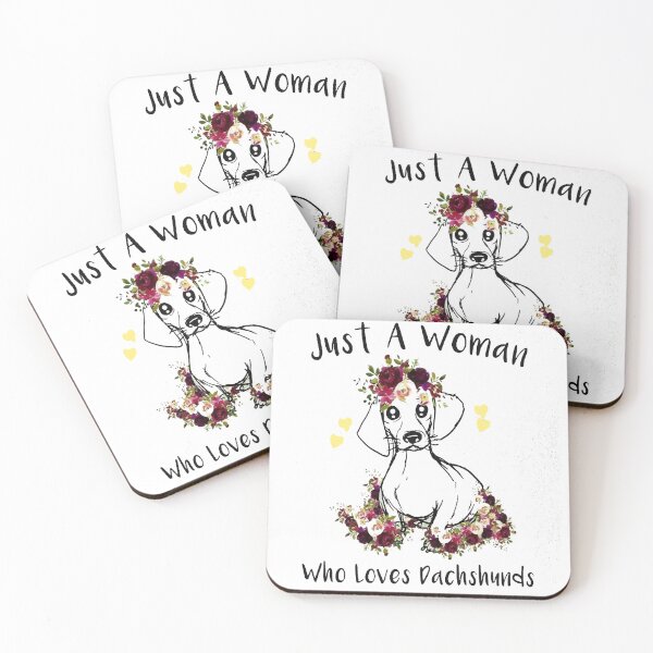 Item preview, Just A Woman Who Loves Dachshunds designed and sold by AllEyesOnHim.