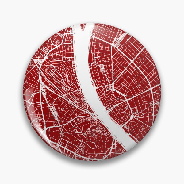 Item preview, Budapest, Hungary, City Map - Red designed and sold by helloadventure.