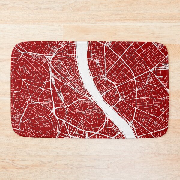 Item preview, Budapest, Hungary, City Map - Red designed and sold by helloadventure.