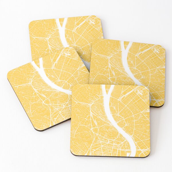 Item preview, Budapest, Hungary, City Map - Yellow designed and sold by helloadventure.