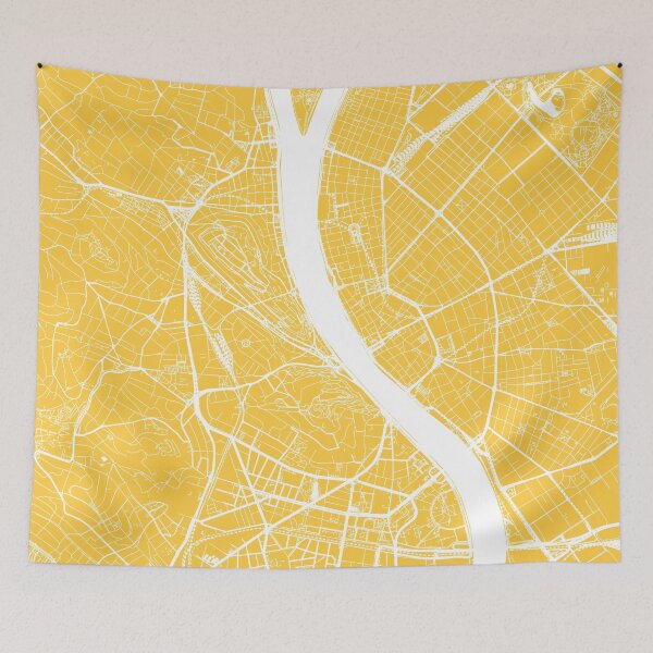 Item preview, Budapest, Hungary, City Map - Yellow designed and sold by helloadventure.