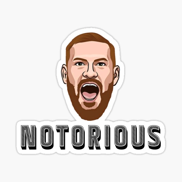 "Notorious , Conor McGregor Fan-art" Sticker By DesignJadaStore | Redbubble