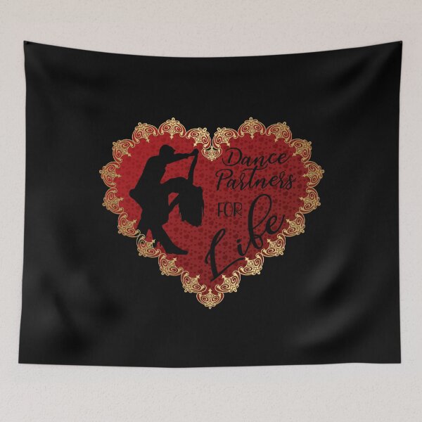 Item preview, Dance Partners for Life! (on Black) designed and sold by PawsitiveMum.