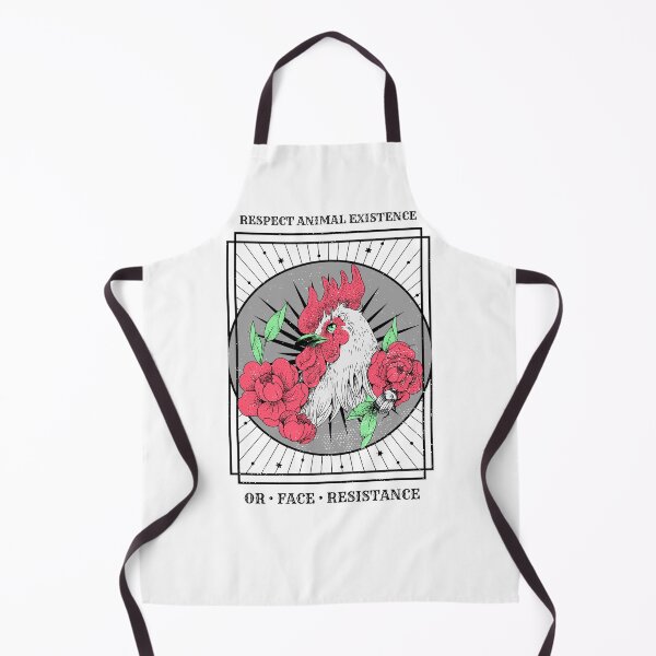 Item preview, Respect Animal Existence Vegan Punk Chicken Rooster designed and sold by jrobdesignz.