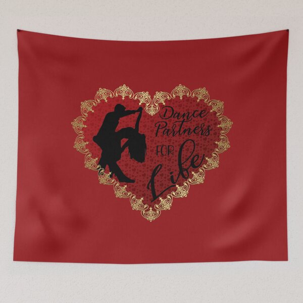 Item preview, Dance Partners for Life (on Red) designed and sold by PawsitiveMum.