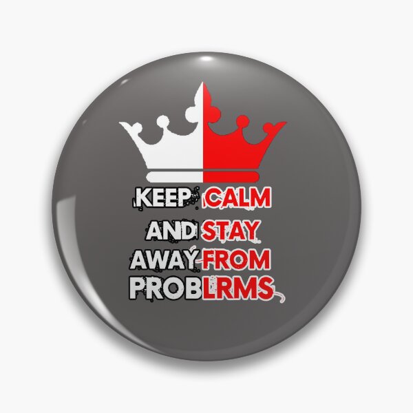 Aperçu de l'œuvre keep calm and stay away from problems créée et vendue par black_ master.