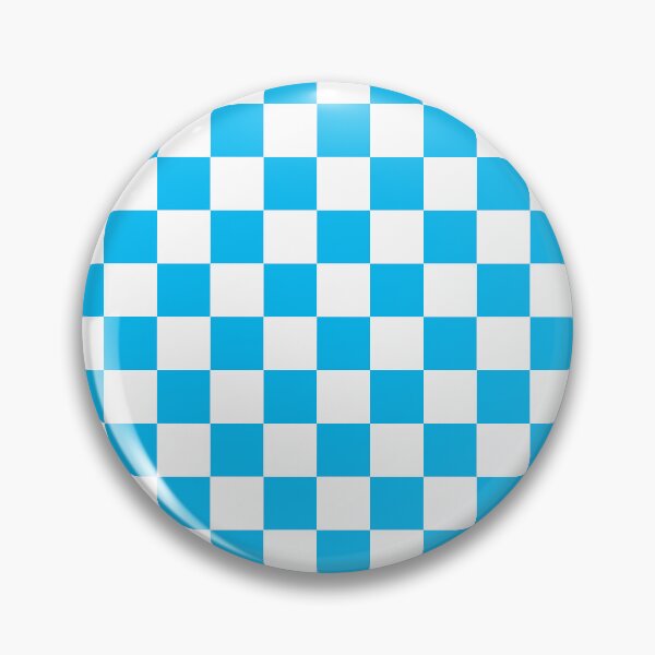 Item preview, Checked pattern colorful plaid design - bright blue and white designed and sold by TalBright.