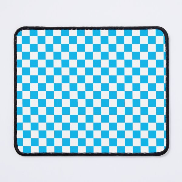 Item preview, Checked pattern colorful plaid design - bright blue and white designed and sold by TalBright.