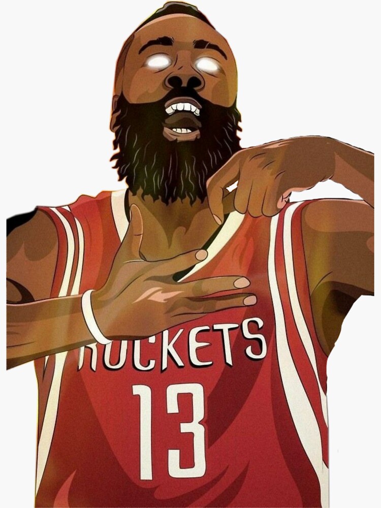 James Harden Sixers Sticker By Shoptopdesign Redbubble