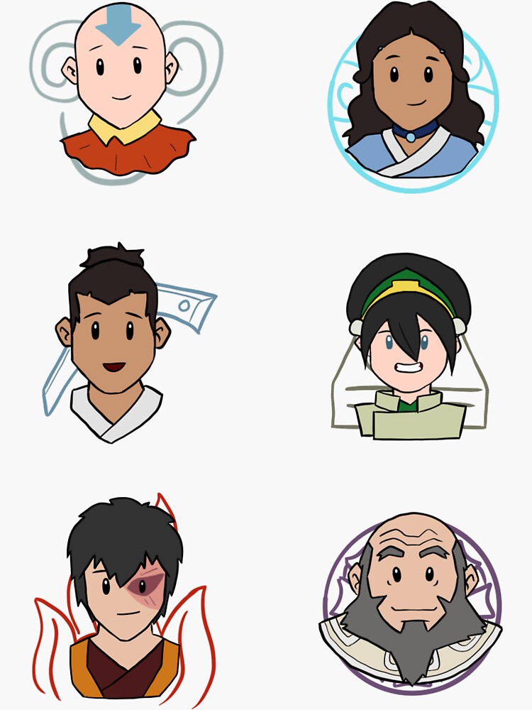 Avatar The Last Airbender Anime Stickers: 10/30/50pcs Stickers