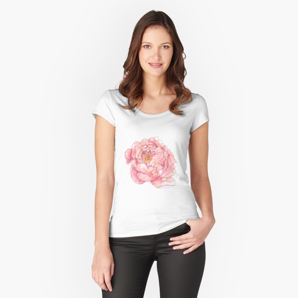 Item preview, Fitted Scoop T-Shirt designed and sold by irenealmalv.