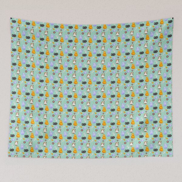 Item preview, Wide Eyed Cat Collage  designed and sold by Tarnya Jones.