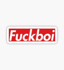 Supreme Logo Fuckboy Sticker