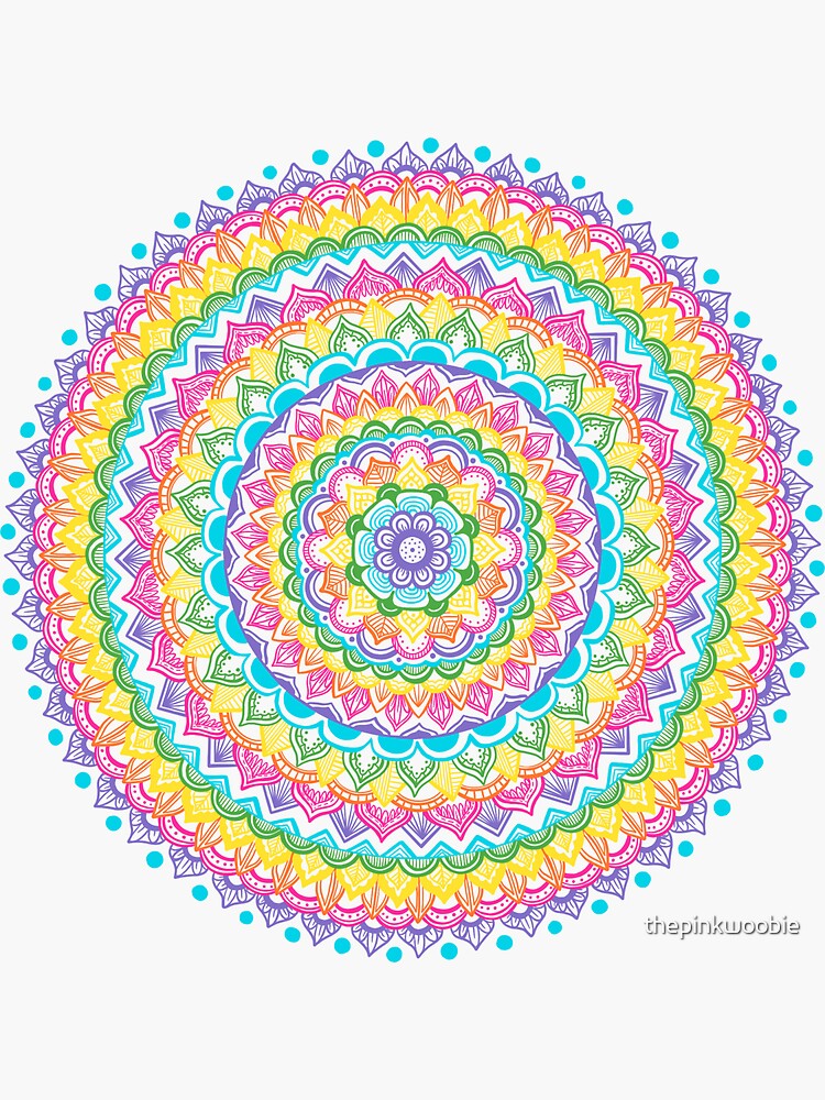 Spring Flower Mandala by thepinkwoobie