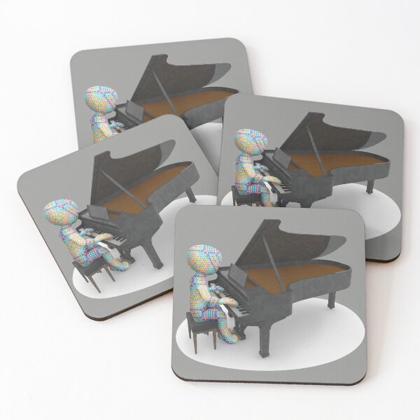 Item preview, Psychedelic Piano Player - Blue Version designed and sold by JoanNinjaHen.