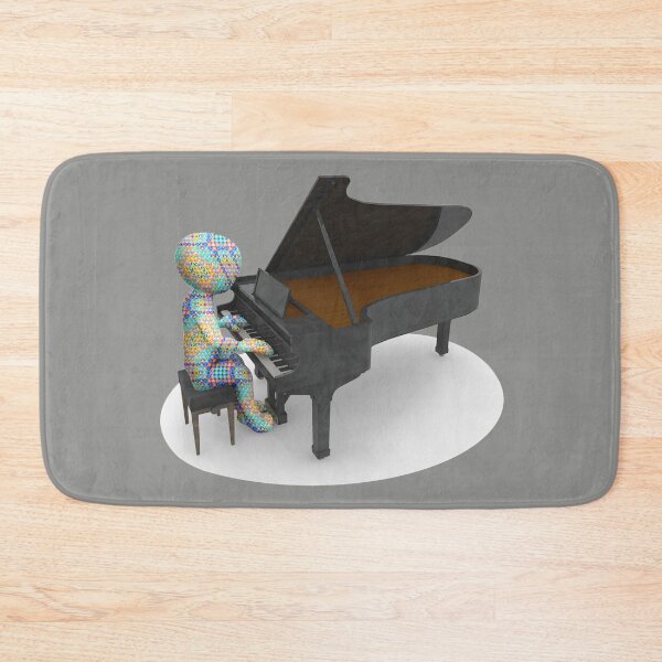 Item preview, Psychedelic Piano Player - Blue Version designed and sold by JoanNinjaHen.