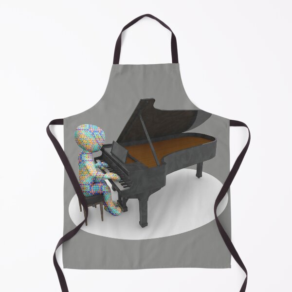Item preview, Psychedelic Piano Player - Blue Version designed and sold by JoanNinjaHen.